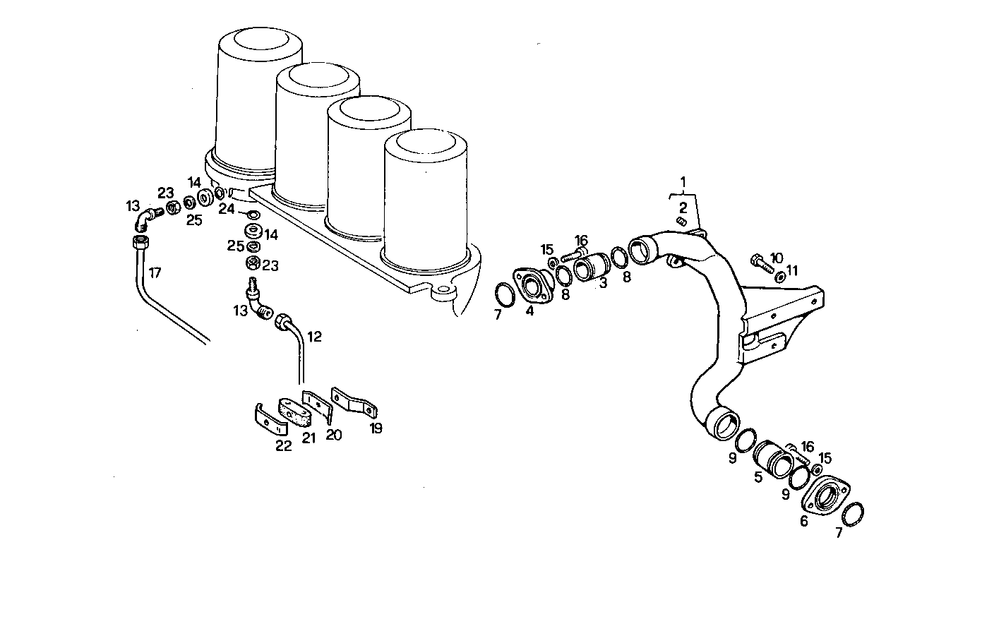 LUBE OIL LINES - 8291SRM75.31 8291SRM75 parts diagram