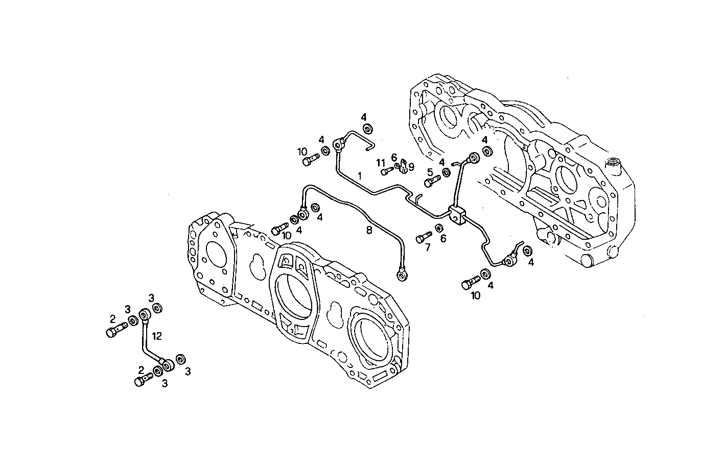LUBE OIL LINES - 8291SRM12.12A001 8291SRM12 parts diagram
