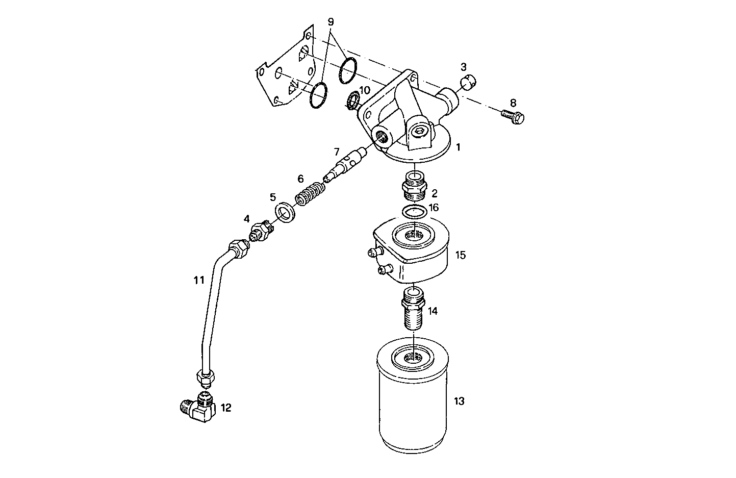 LUBE OIL LINES parts diagram