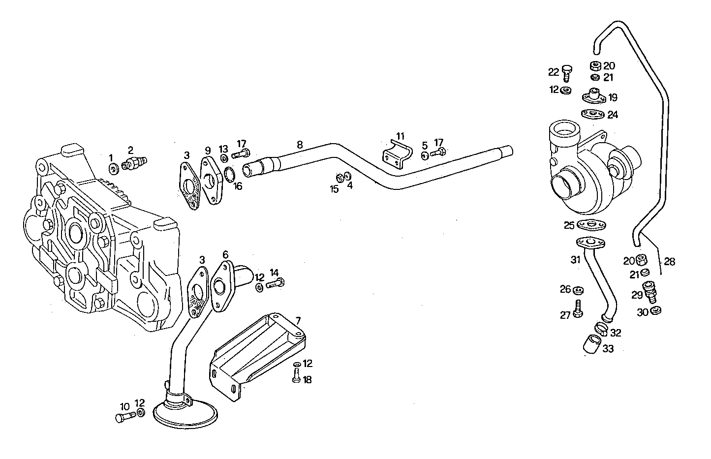 LUBE OIL LINES - 8040SC25.00 8040SC25 parts diagram