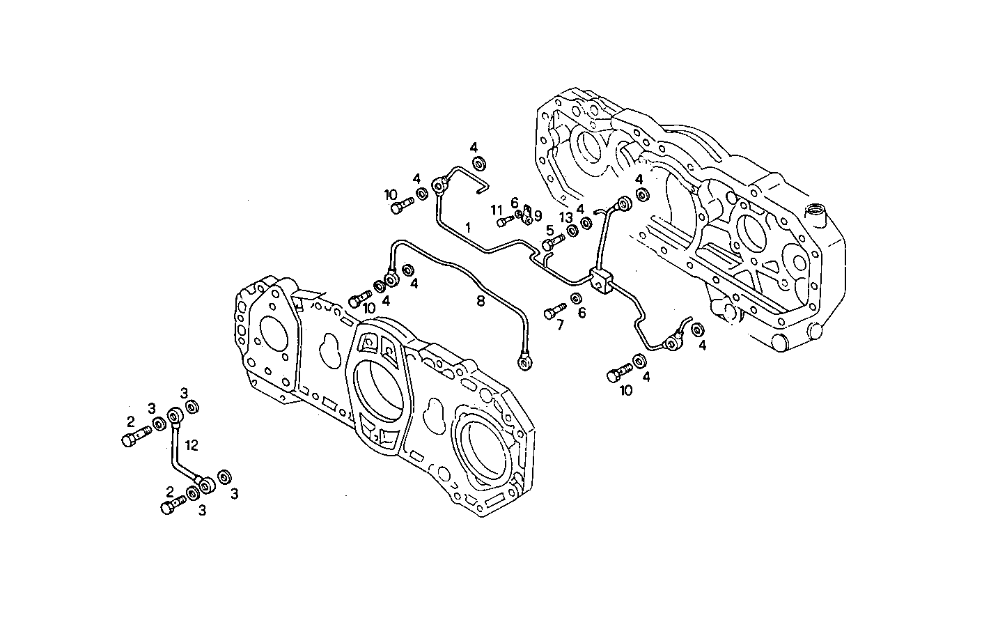 LUBE OIL LINES - 8291SRM85.12 8291SRM85 parts diagram