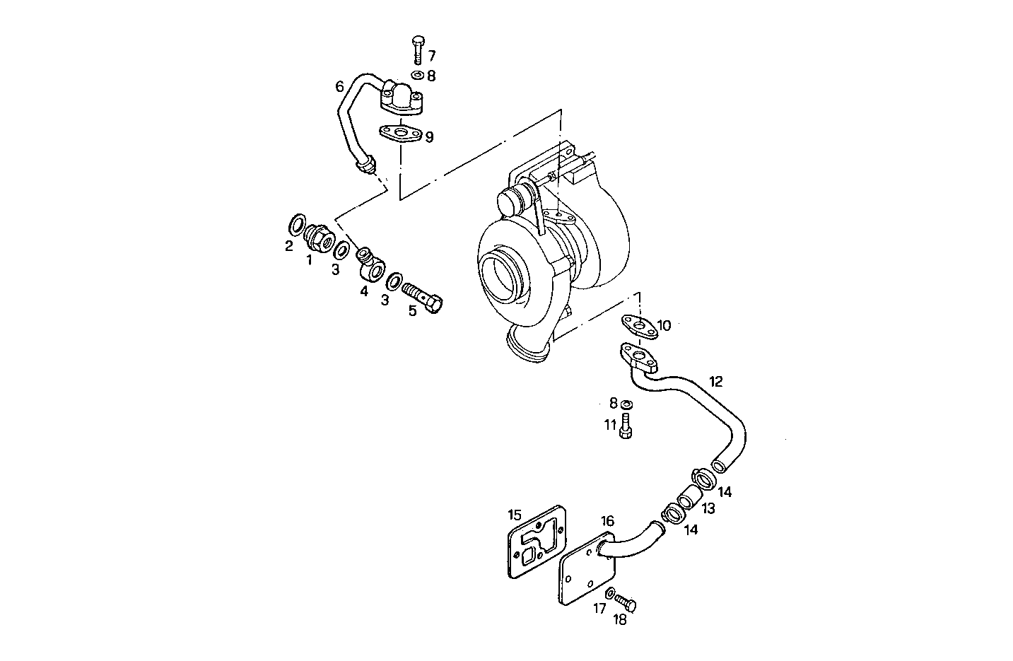 LUBE OIL LINES - 8210SRi28.00A580 8210SRi28 parts diagram