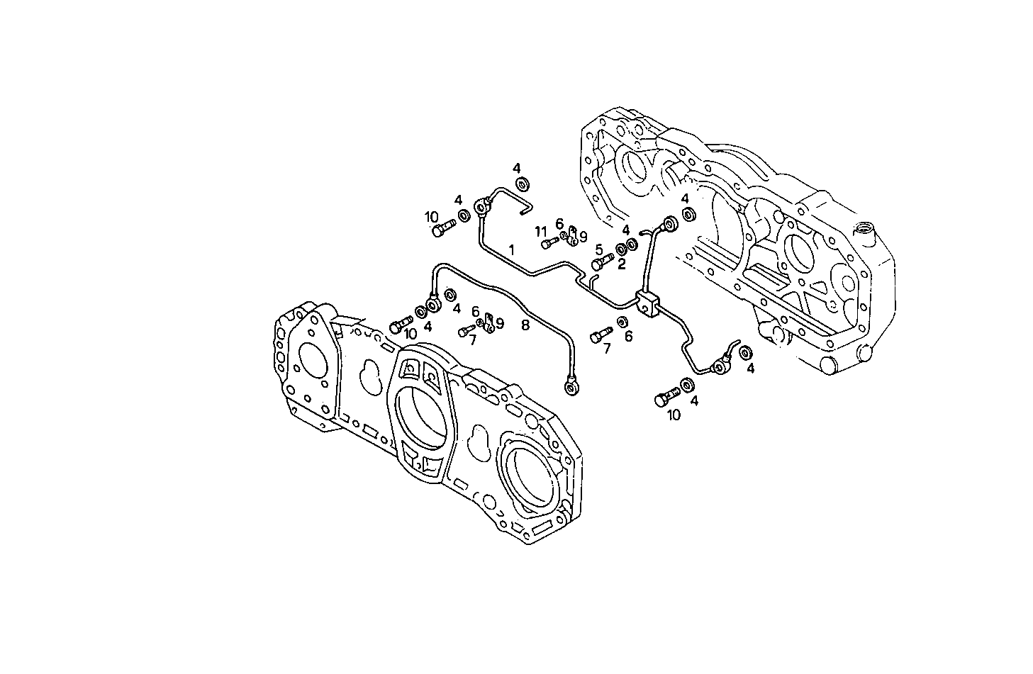 LUBE OIL LINES - 8291SRM75.32A003 8291SRM75 parts diagram