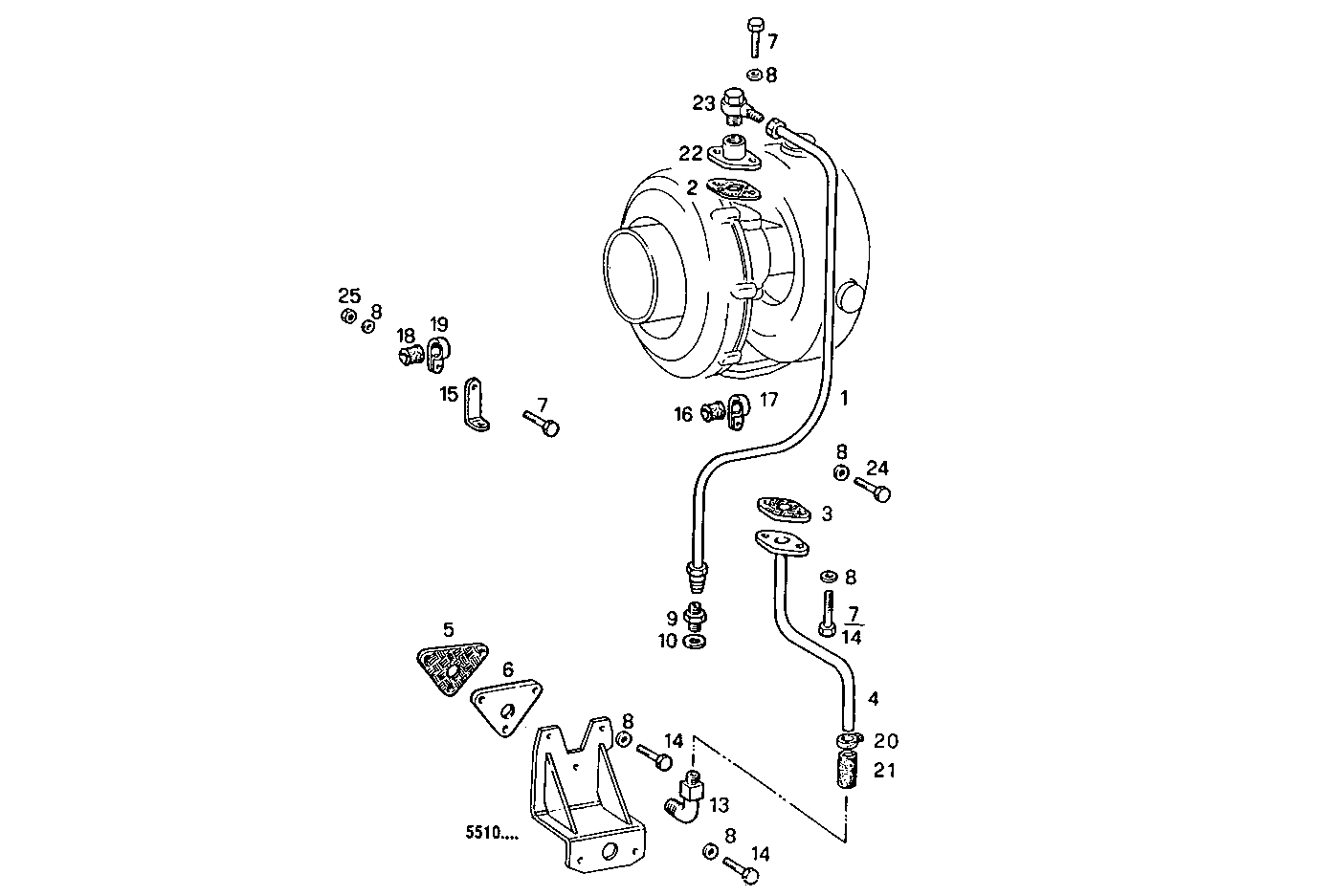 LUBE OIL LINES - 8460SM19.13 8460SM19 parts diagram