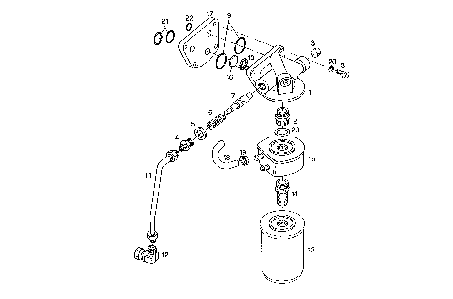 LUBE OIL LINES - 7450Si16.05A520 7450Si16 parts diagram