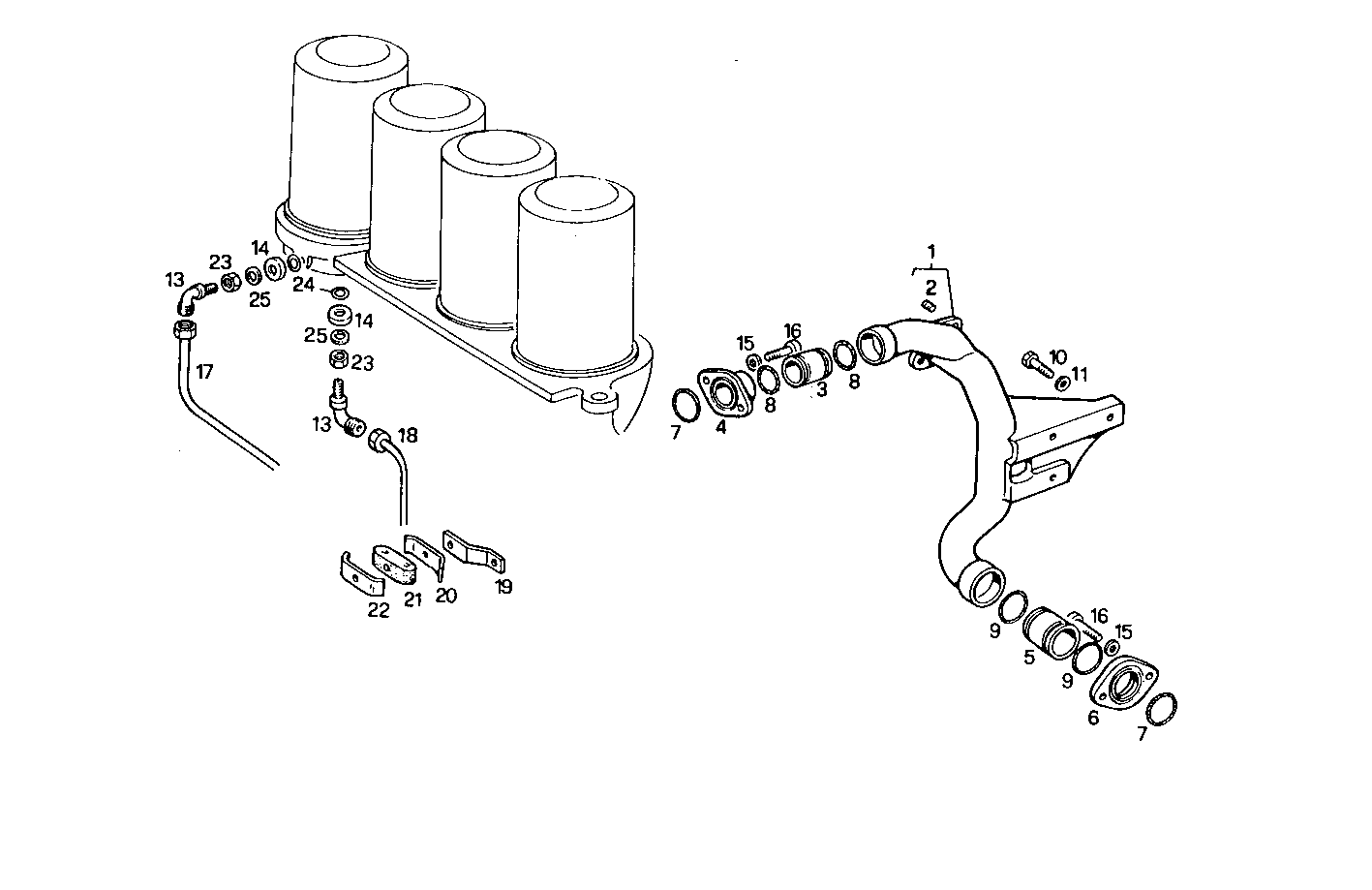 LUBE OIL LINES - 8291SRM75.11 8291SRM75 parts diagram