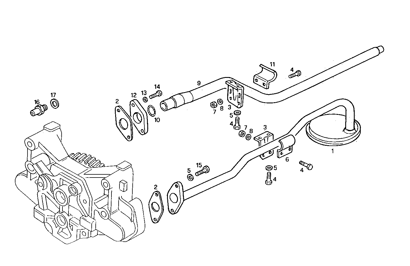 LUBE OIL LINES - 8060SM21.10 8060SM21 parts diagram