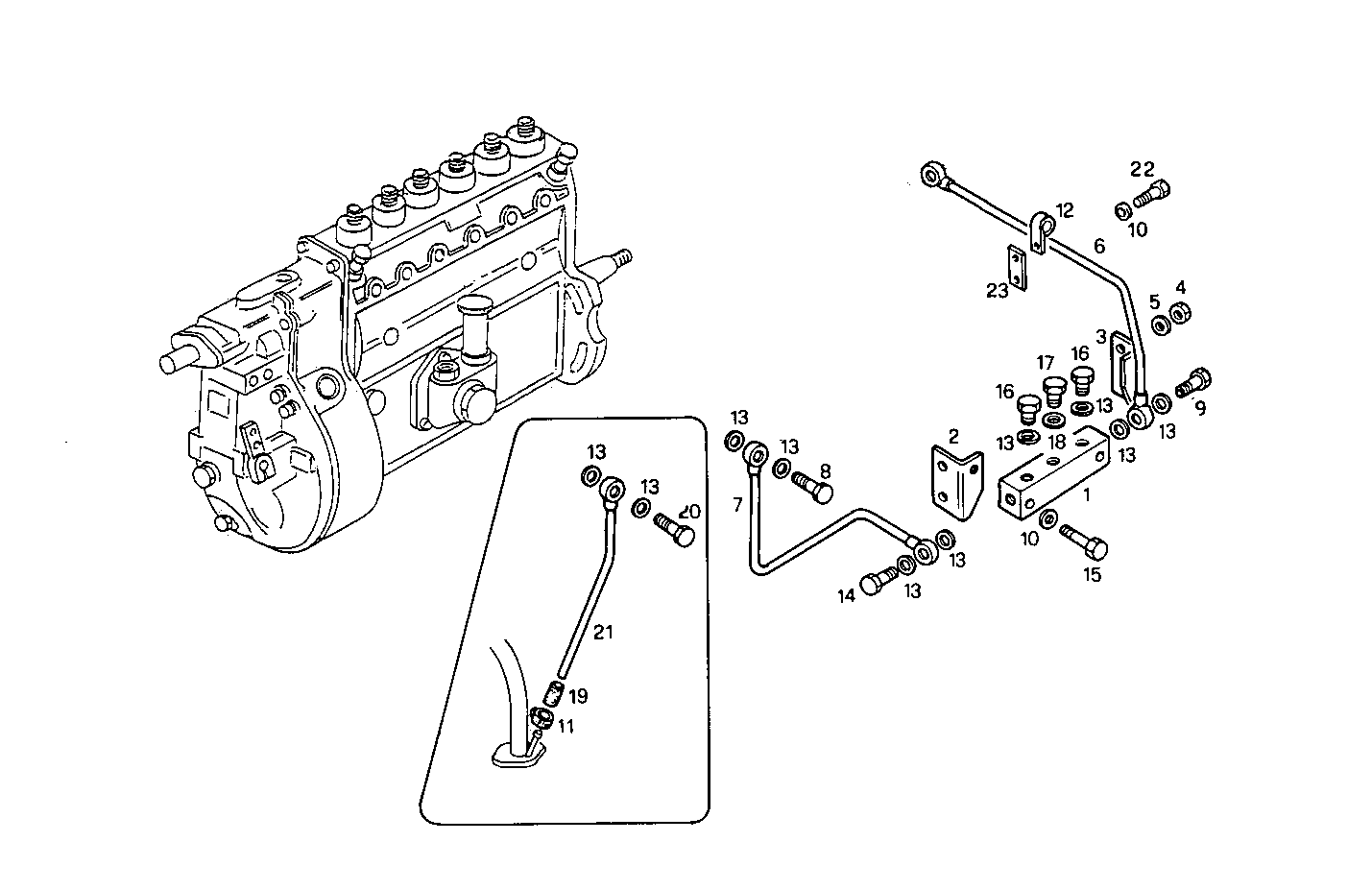 LUBE OIL LINES - 8061SM20.30 8061SM20 parts diagram