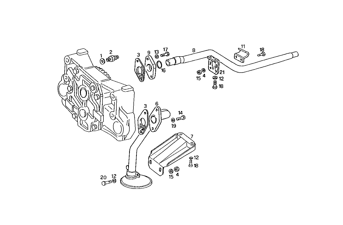 LUBE OIL LINES - 8060SRC21.20 8060SRC21 parts diagram