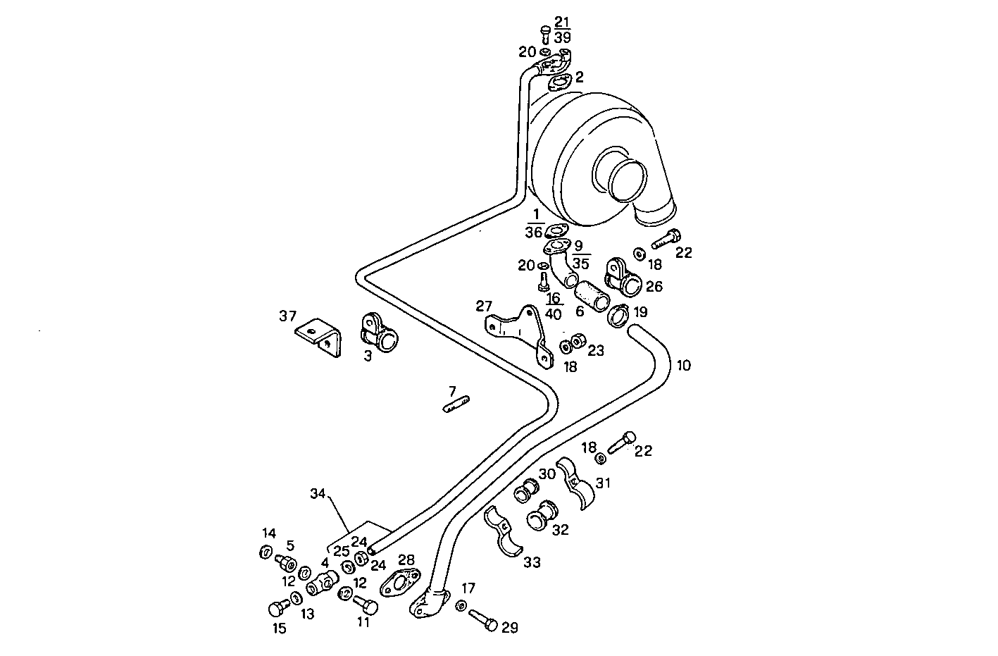LUBE OIL LINES - PU8210SRi10.00A100 PU8210SRi10 parts diagram