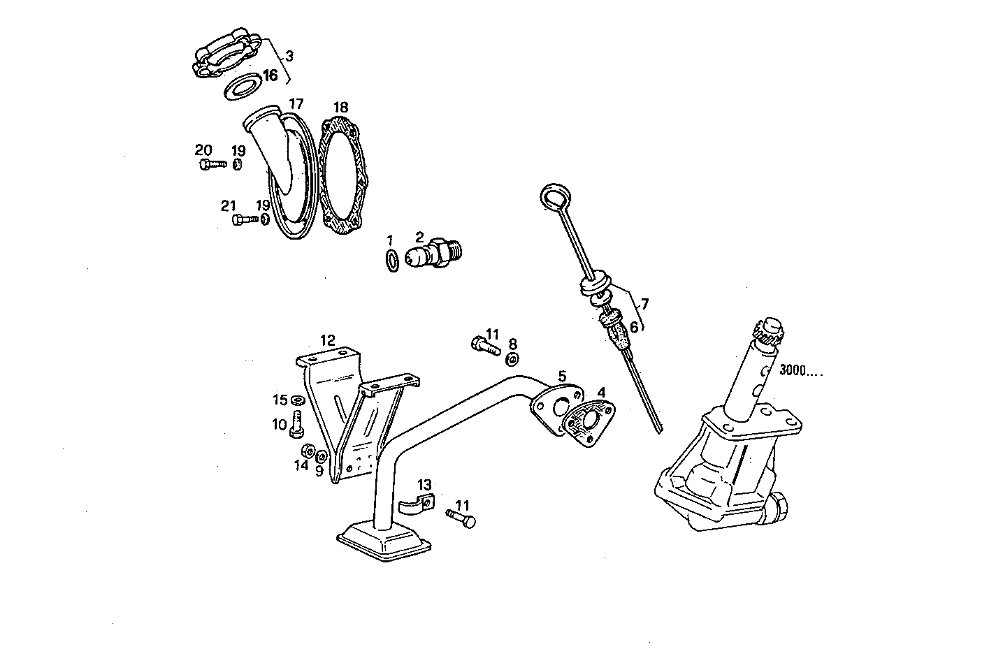 LUBE OIL LINES - 8045U06.55 8045U06 parts diagram