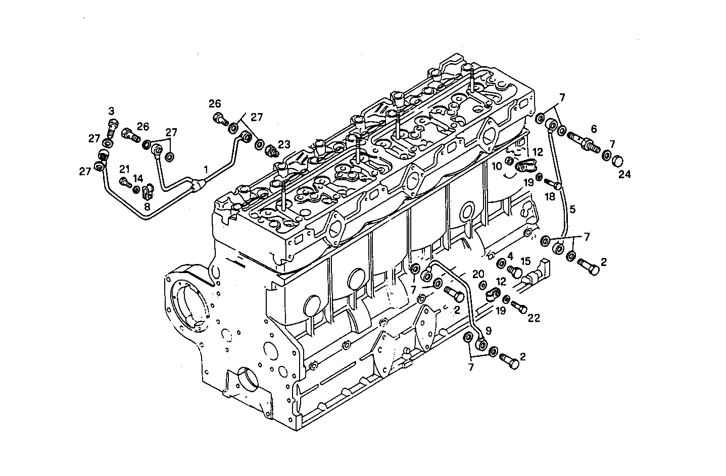 LUBE OIL LINES - 8361SRi10.01 8361SRI10 parts diagram
