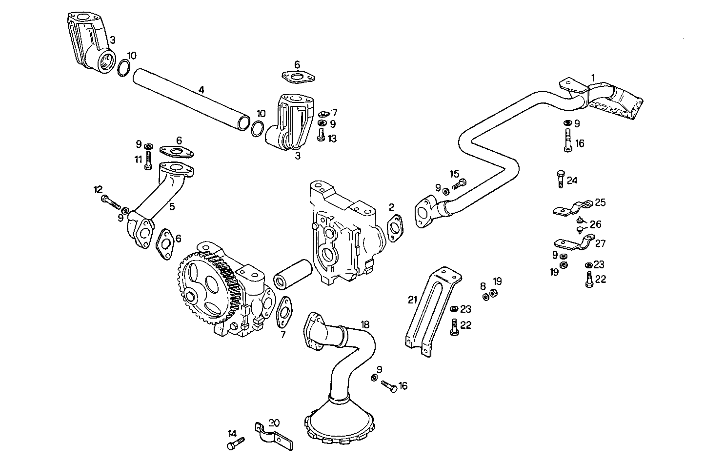 LUBE OIL LINES - 8210SRC21.30 8210SRC21 parts diagram