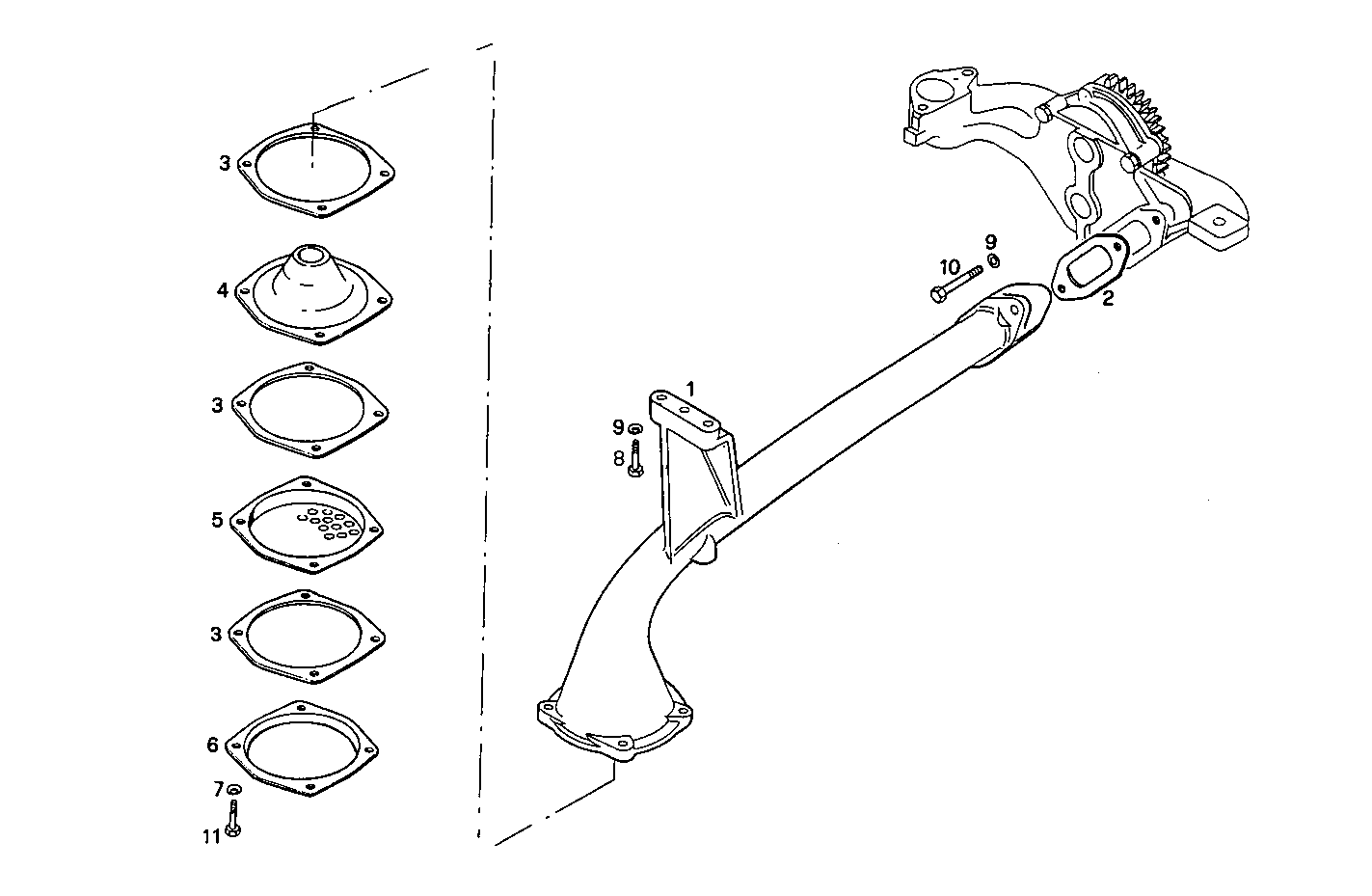 LUBE OIL LINES - 8281SRG75.10 8281SRG75 parts diagram