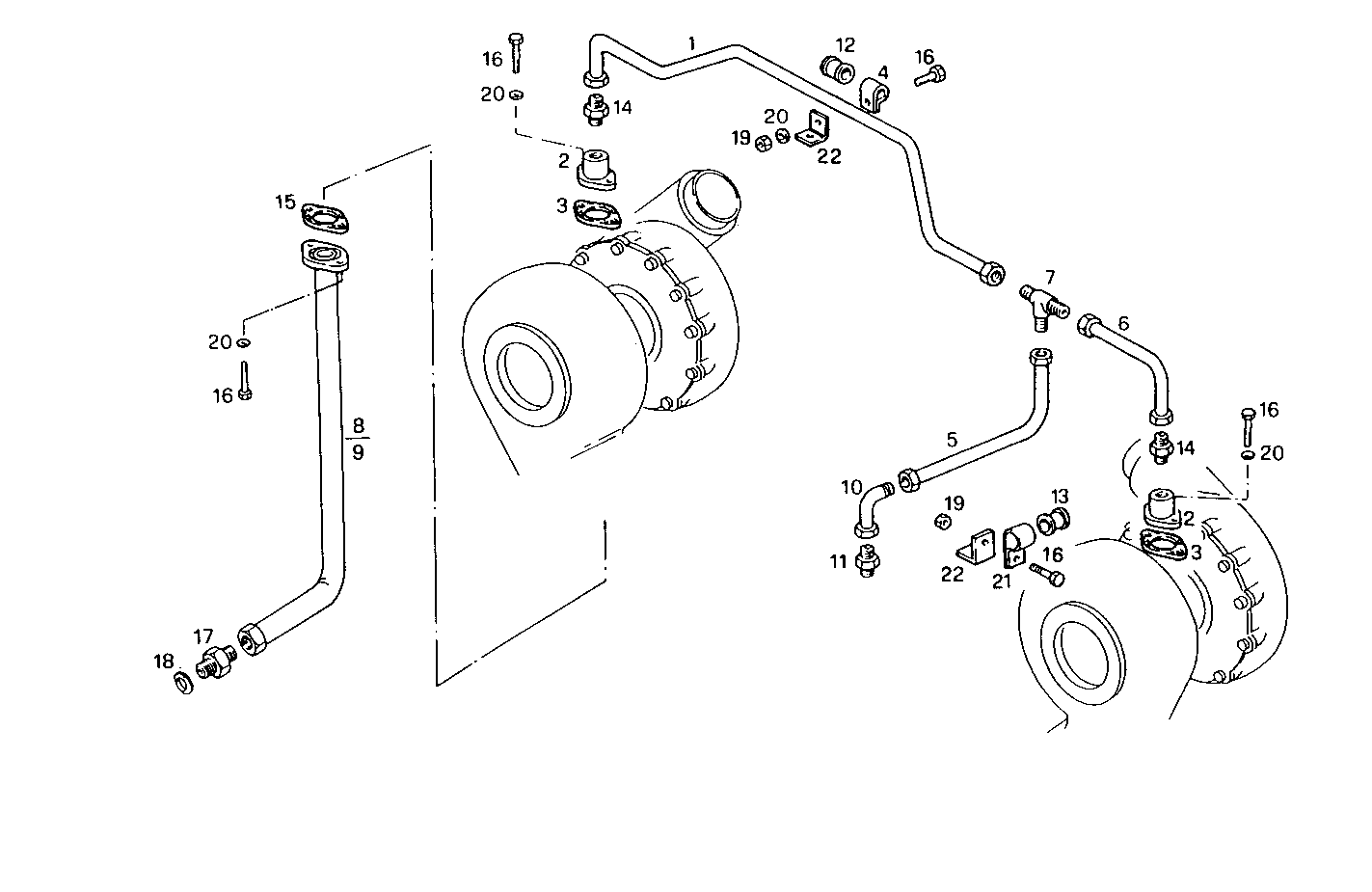 LUBE OIL LINES - 8291SRG85.10 8291SRG85 parts diagram