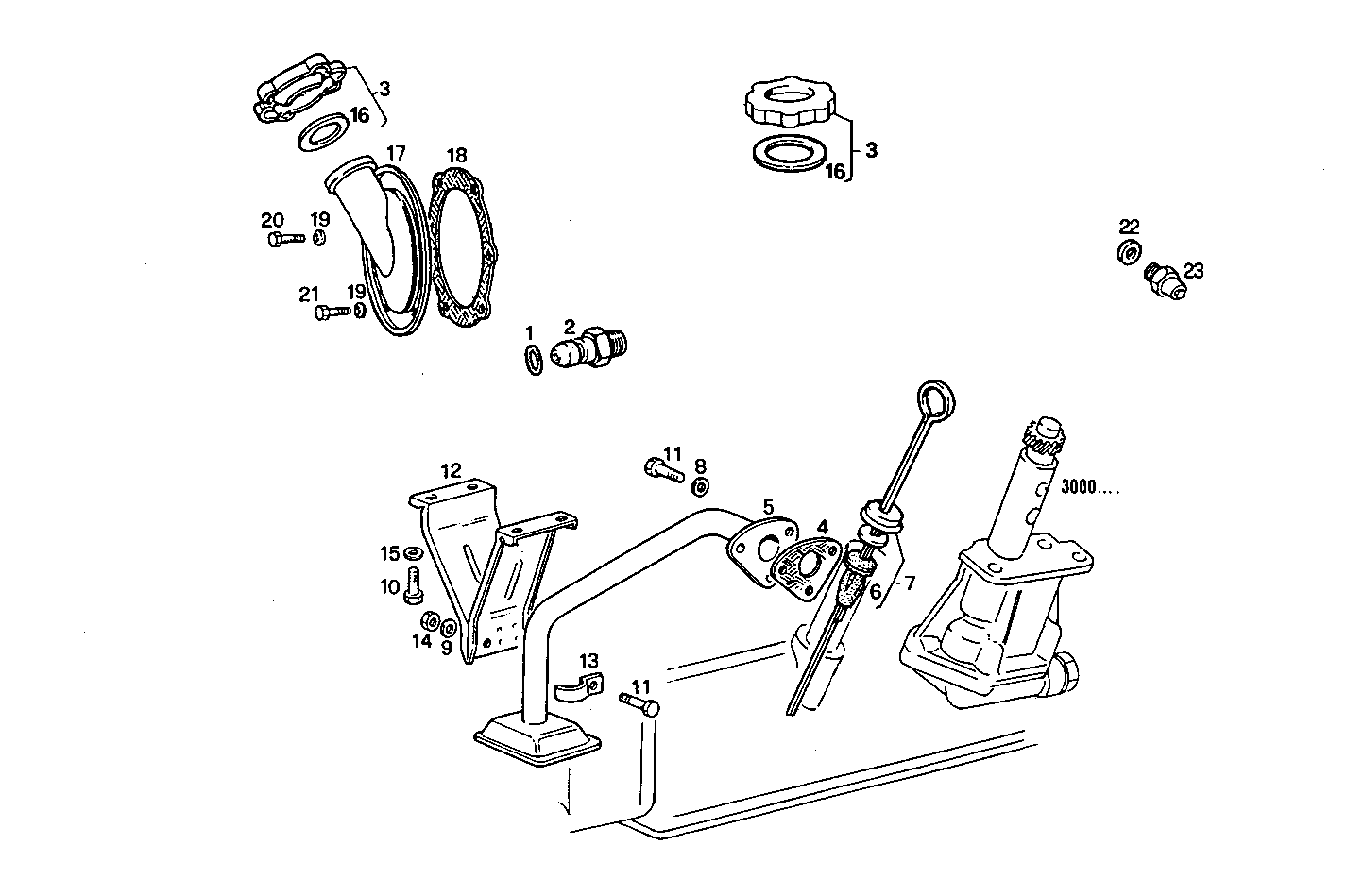 LUBE OIL LINES - 8045E00.59A008 8045E00 parts diagram