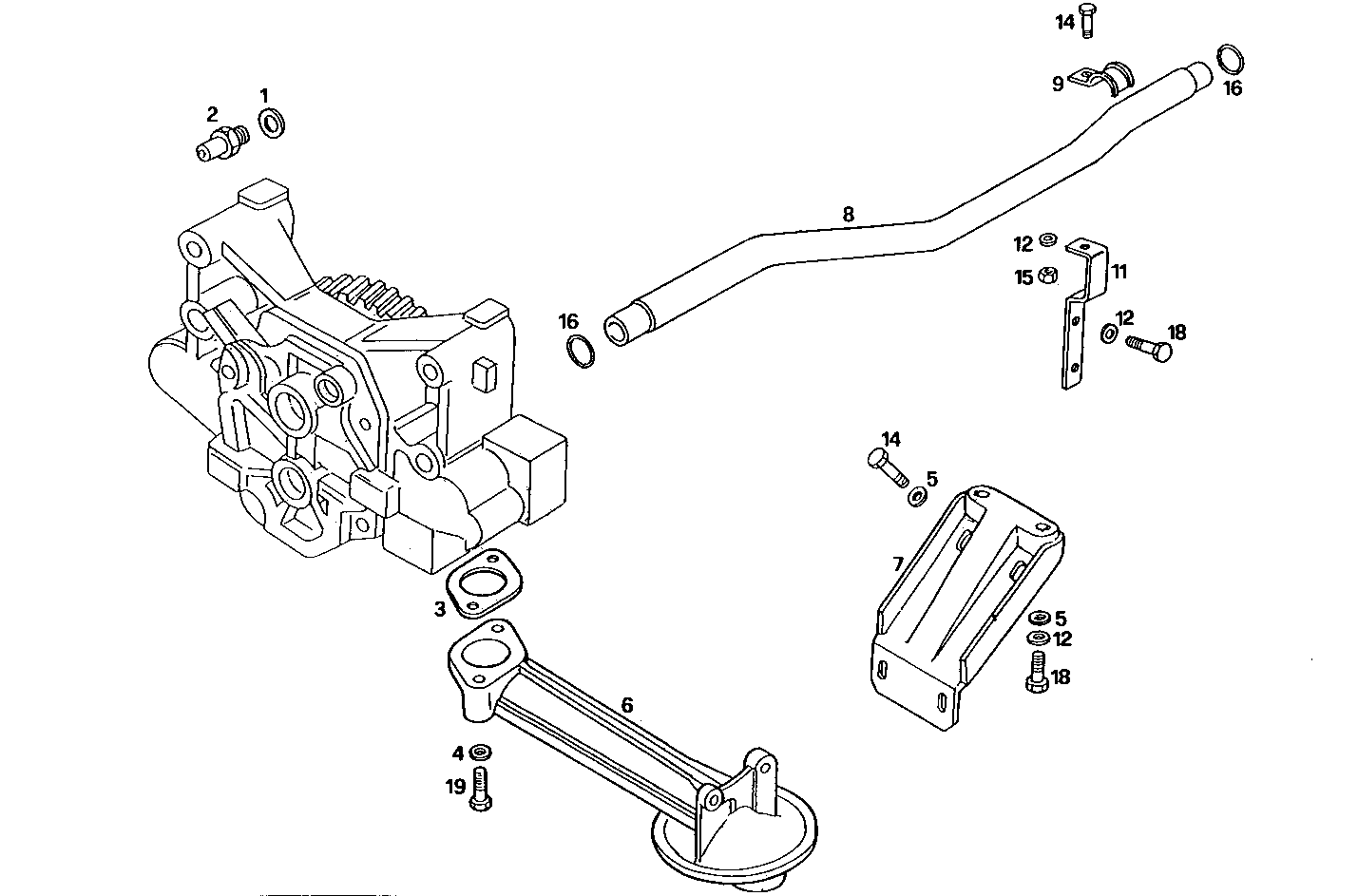 LUBE OIL LINES - 8061Si40.00 8061Si40 parts diagram
