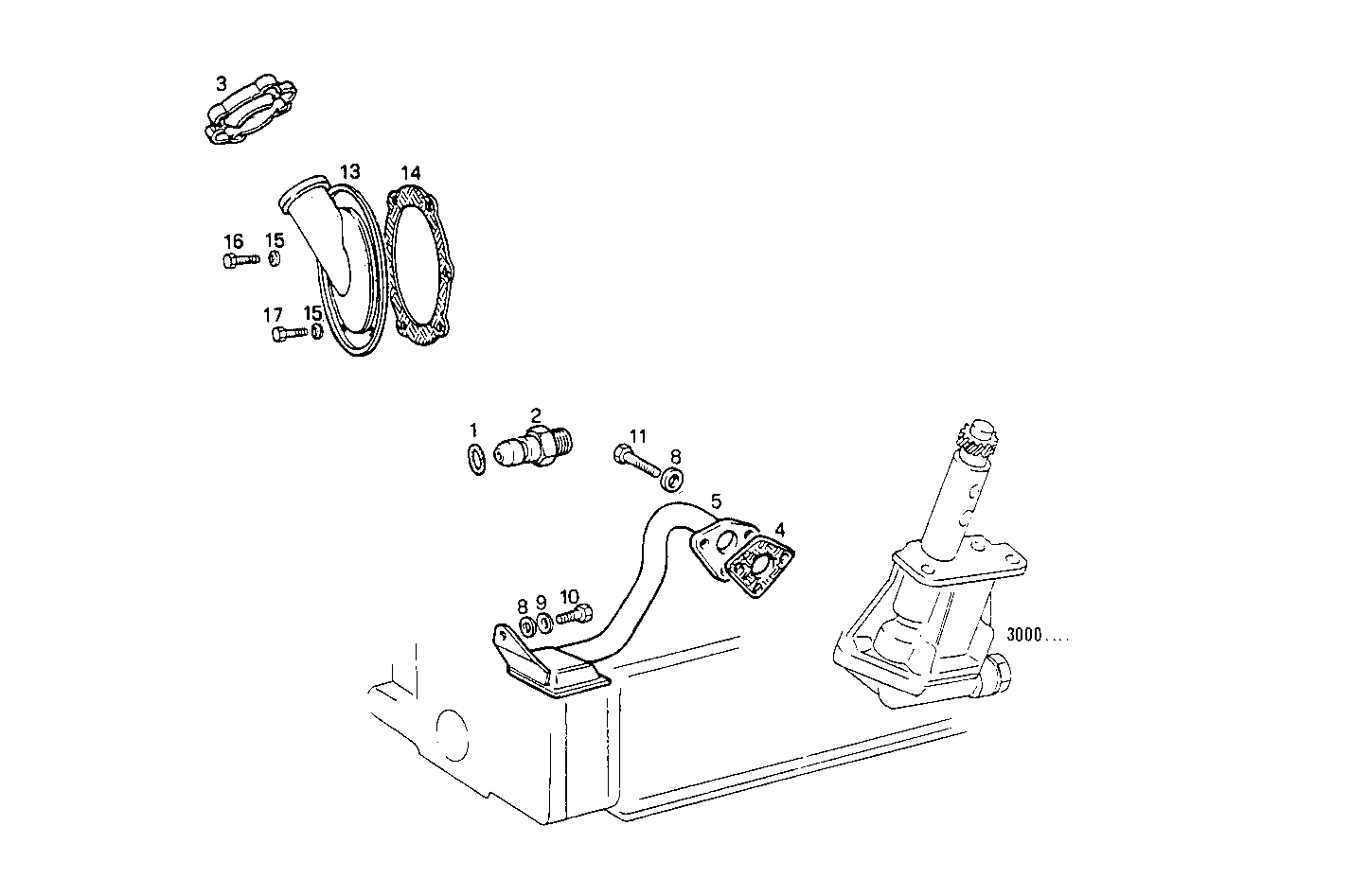 LUBE OIL LINES - 8045E00.09A002 8045E00 parts diagram
