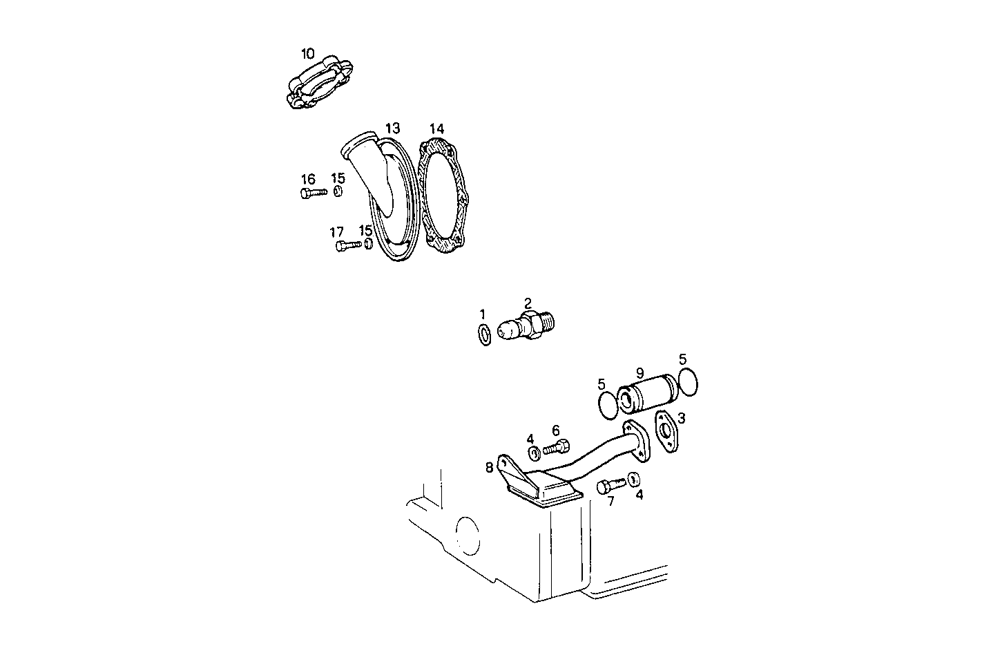 LUBE OIL LINES - 8045SE00.09A002 8045SE00 parts diagram