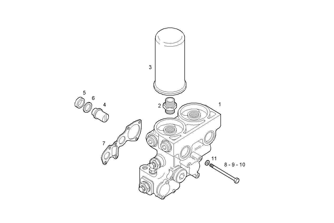 OIL FILTERS - C78ENTM50.11A001 CURSOR 8 parts diagram
