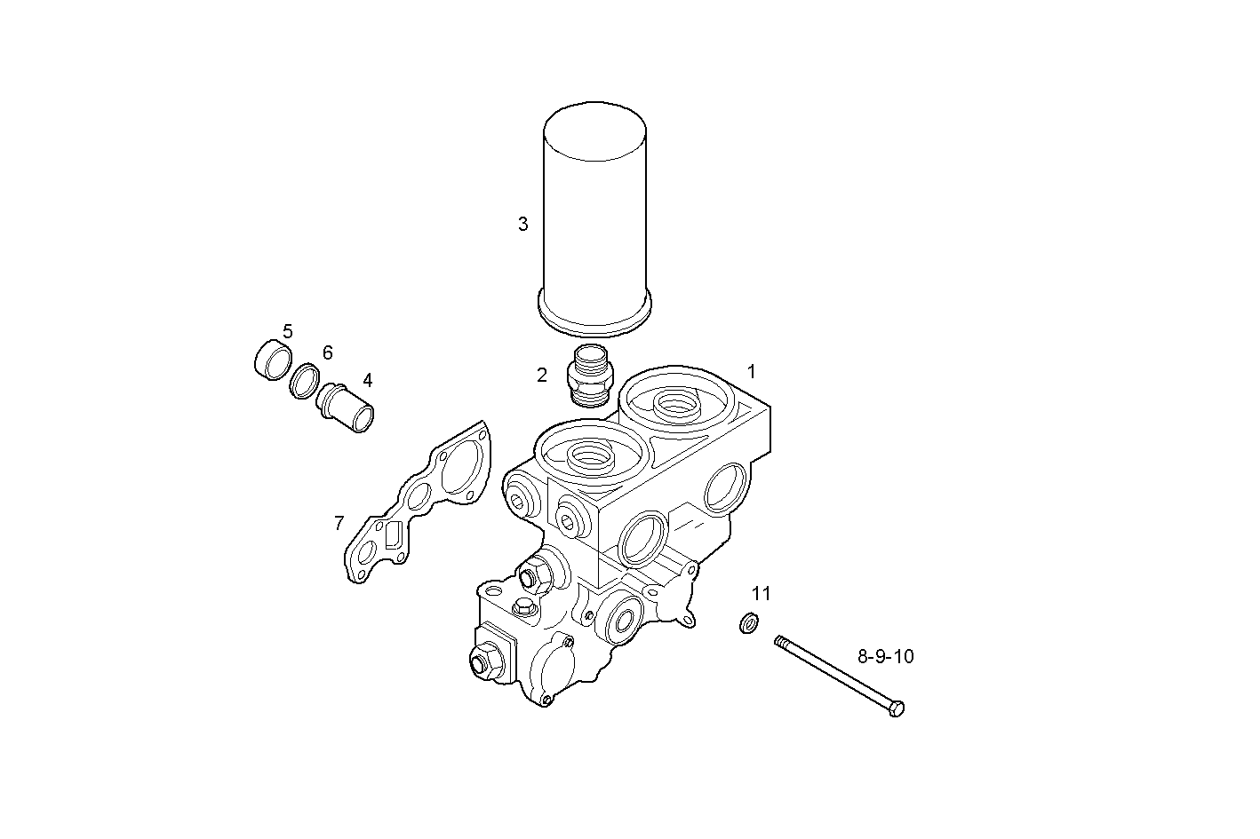OIL FILTERS - C78ENTM55.10 CURSOR 8 parts diagram