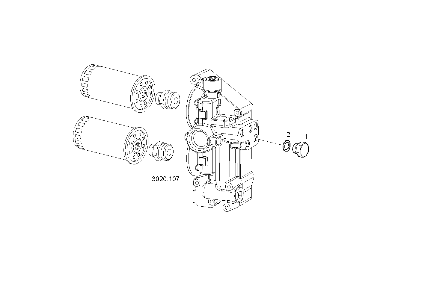 OIL FILTERS - V08ENTM11.10C210 VECTOR 8 parts diagram