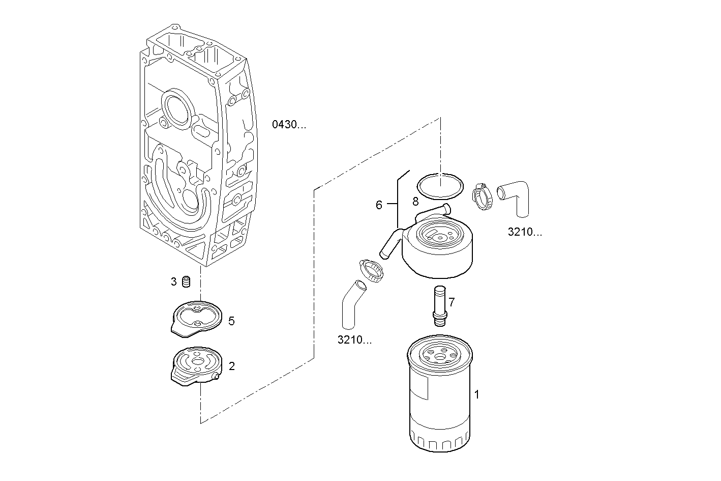 OIL FILTERS - 8140SRC33.10A001 8140SRC33 parts diagram