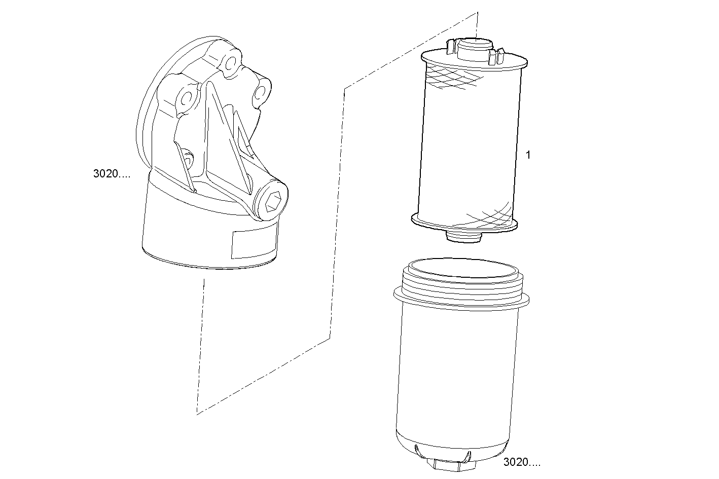 OIL FILTERS - F2CE9687C*E001 CURSOR 9 - TIER 3 parts diagram