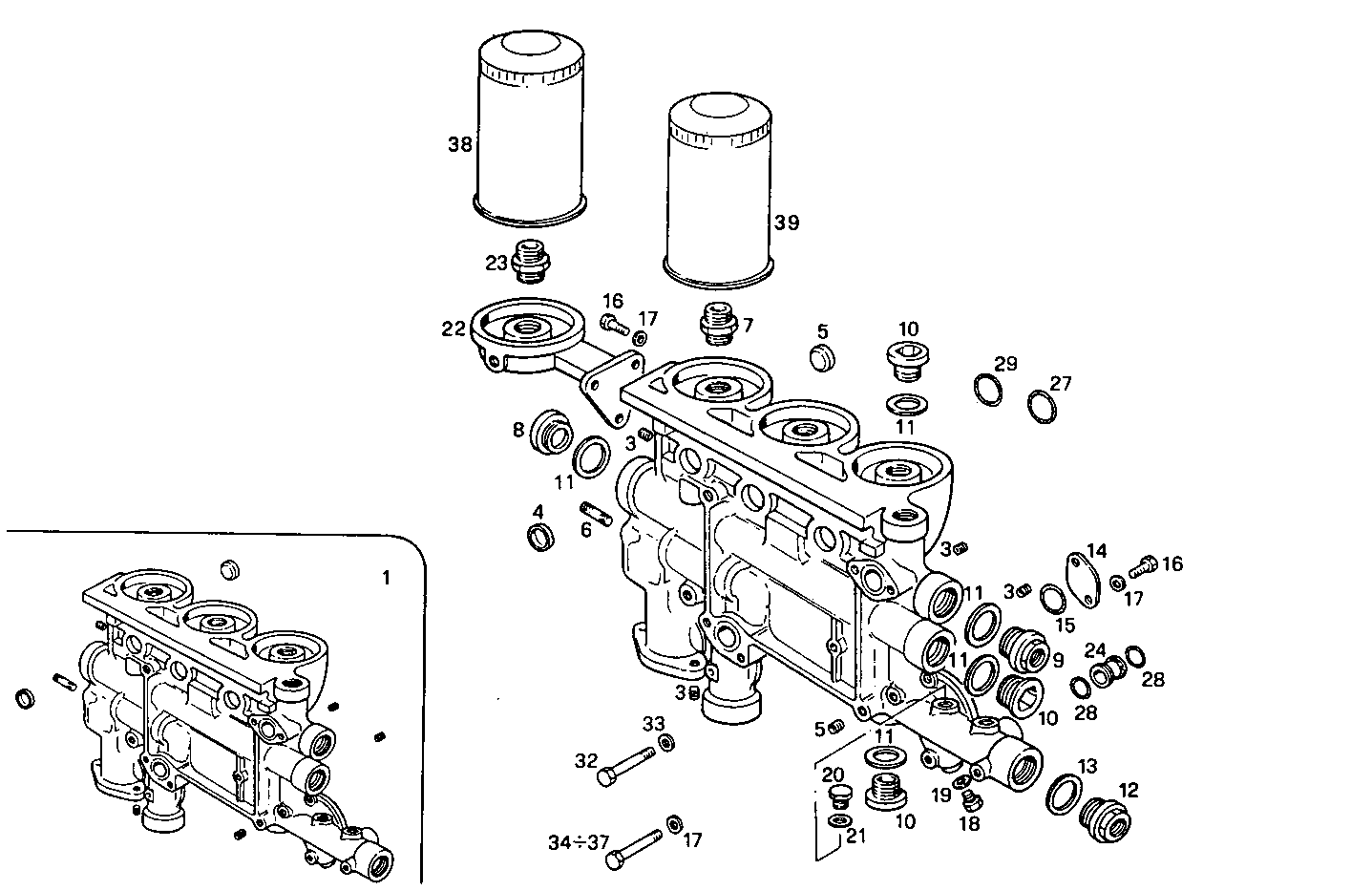 OIL FILTERS - 8291SRM75.32A005 8291SRM75 parts diagram