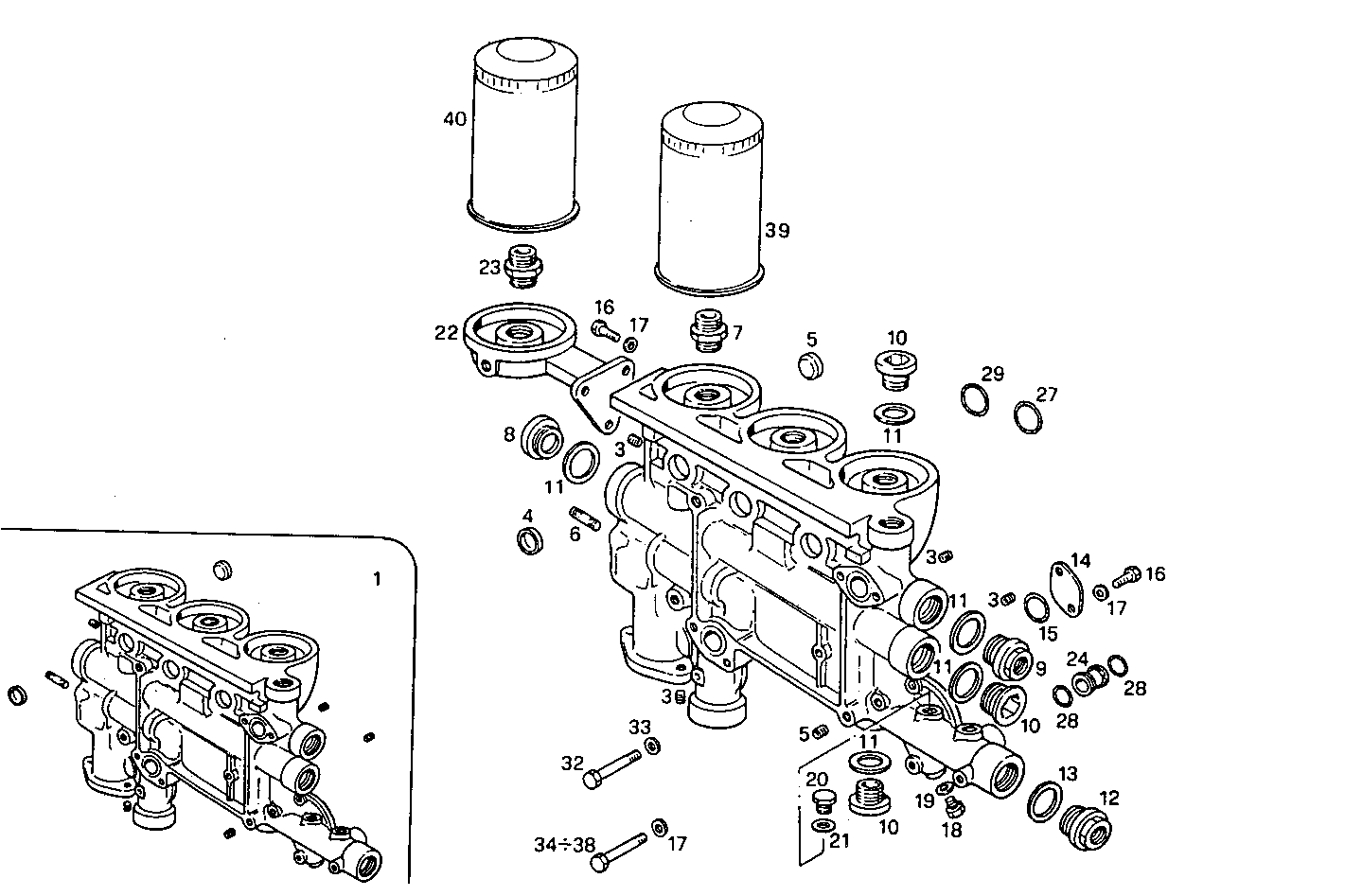 OIL FILTERS - 8291SRM85.12 8291SRM85 parts diagram