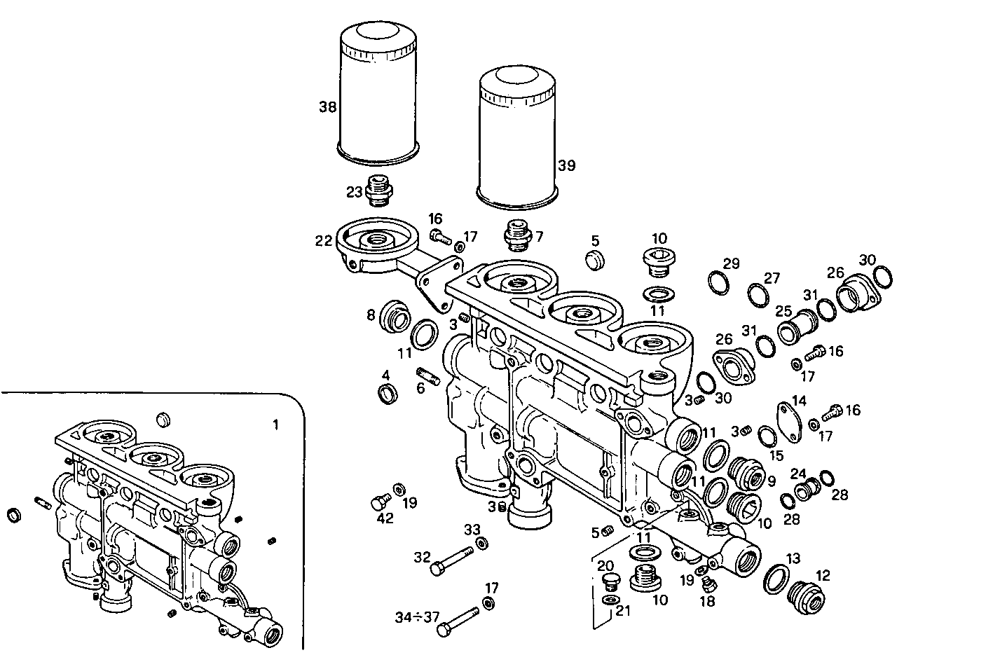 OIL FILTERS - 8291SRM75.10 8291SRM75 parts diagram
