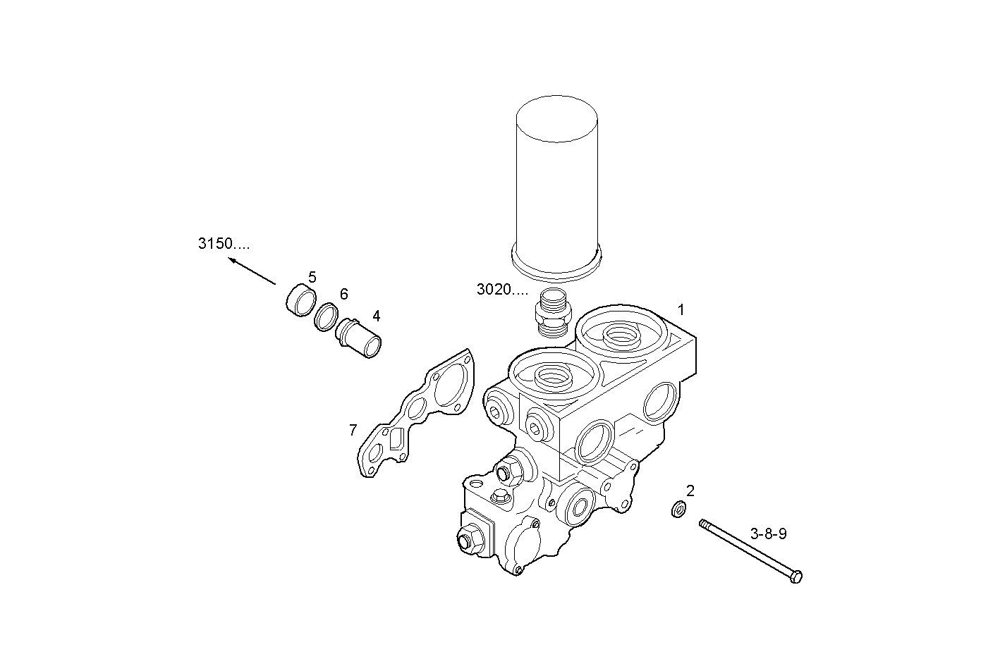 HOUSING OIL - C13ENSM33.10 CURSOR 13 parts diagram