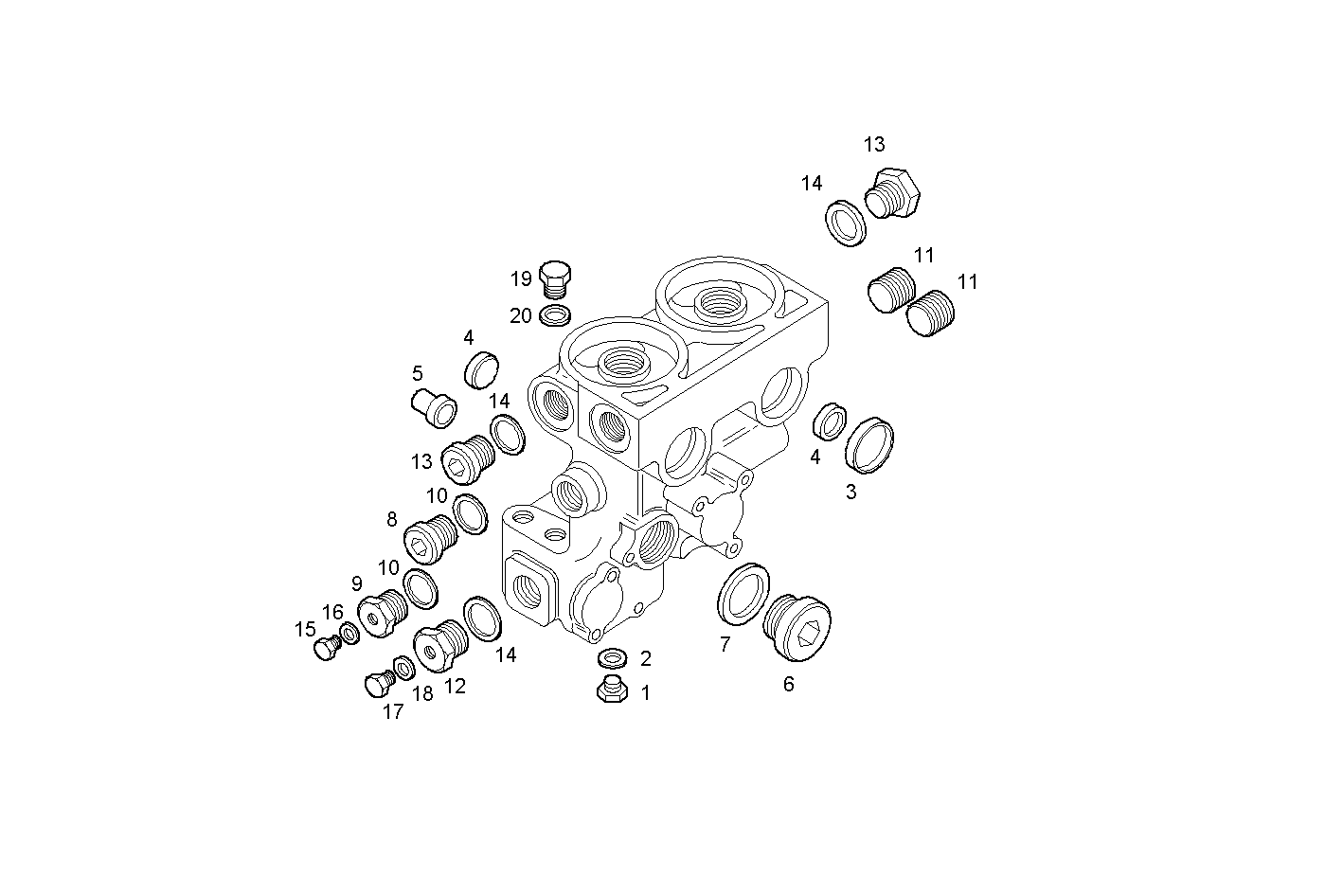 HOUSING OIL - C13ENTM77.10 CURSOR 13 parts diagram