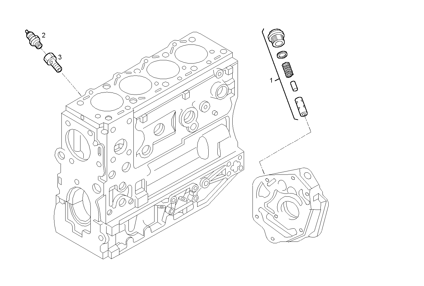 OIL PRESSURE VALVE - 8140SRC33.10A001 8140SRC33 parts diagram