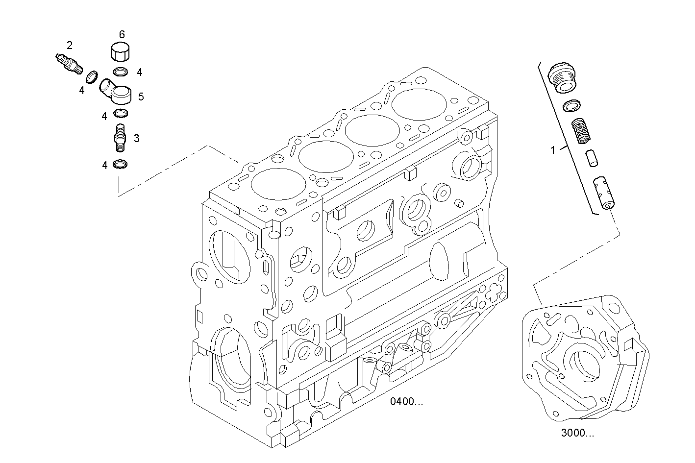 OIL PRESSURE VALVE - 8140SRC31.35L002- 1C 8140SRC31 parts diagram