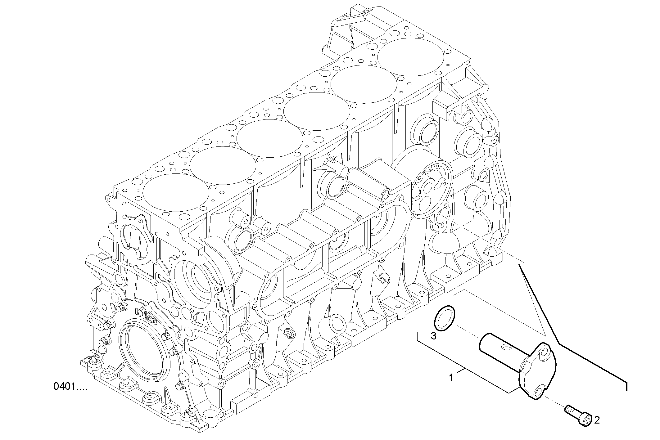 OIL PRESSURE VALVE - F2CE9687C*E001 CURSOR 9 - TIER 3 parts diagram