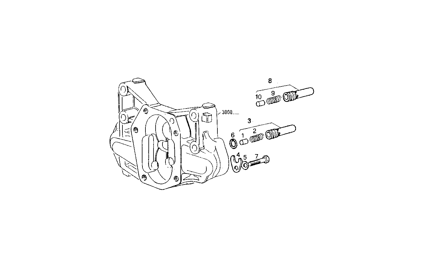 OIL PRESSURE VALVE - 8041Si25.55 8041Si25 parts diagram