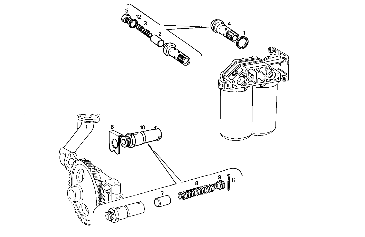 OIL PRESSURE VALVE - 8210Si15.00A580 8210Si15 parts diagram