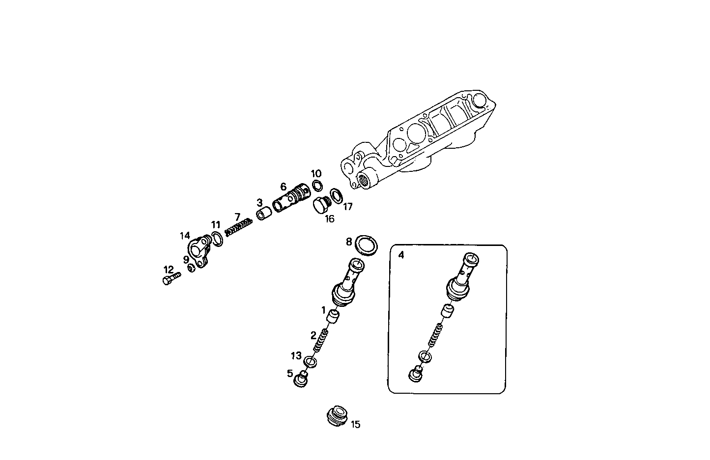 OIL PRESSURE VALVE - 8281SRG85.10A500 8281SRG85 parts diagram