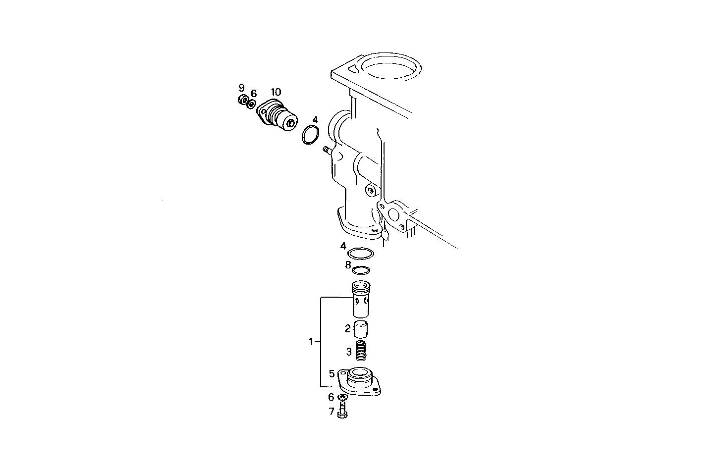 OIL PRESSURE VALVE - 8291SRM85.12 8291SRM85 parts diagram