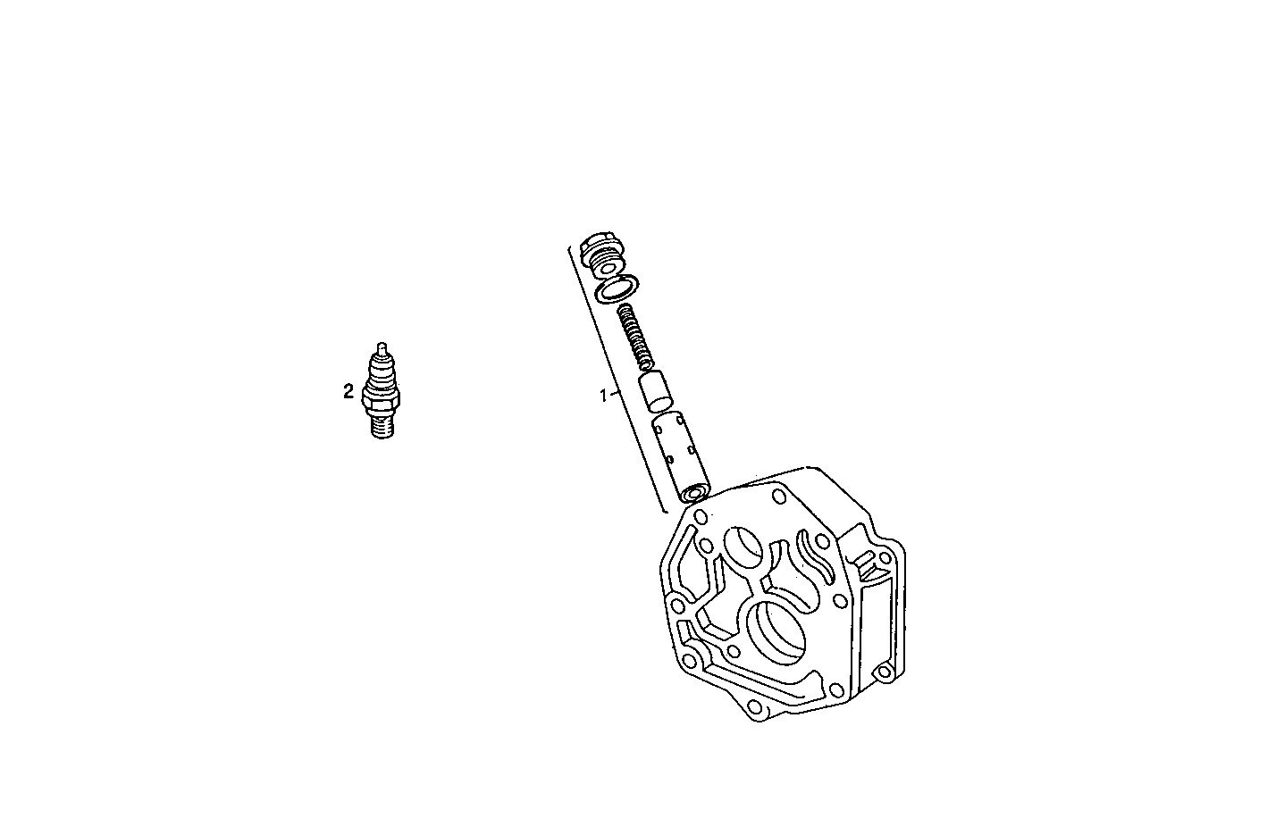 OIL PRESSURE VALVE - 8140C00.00 8140C00 parts diagram