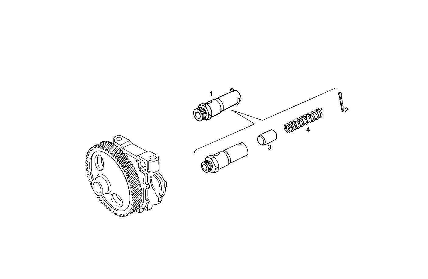 OIL PRESSURE VALVE - 8210SRC21.21 8210SRC21 parts diagram