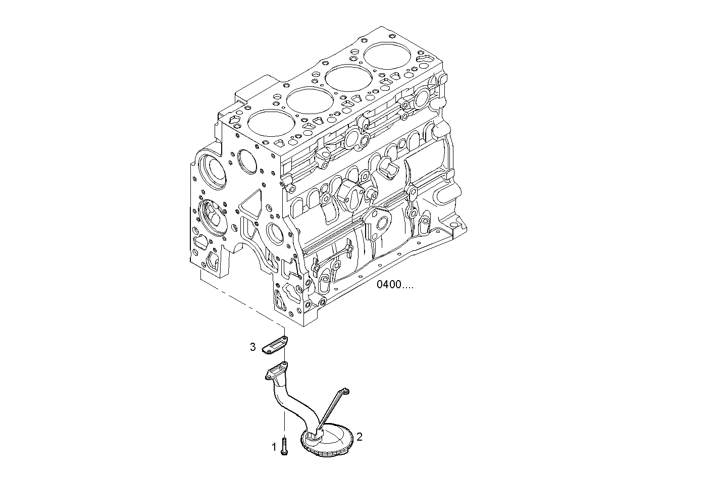 SUCTION STRAINER - N45MNAD00.00A001 NEF 4 mechanic. - TIER 2 parts diagram