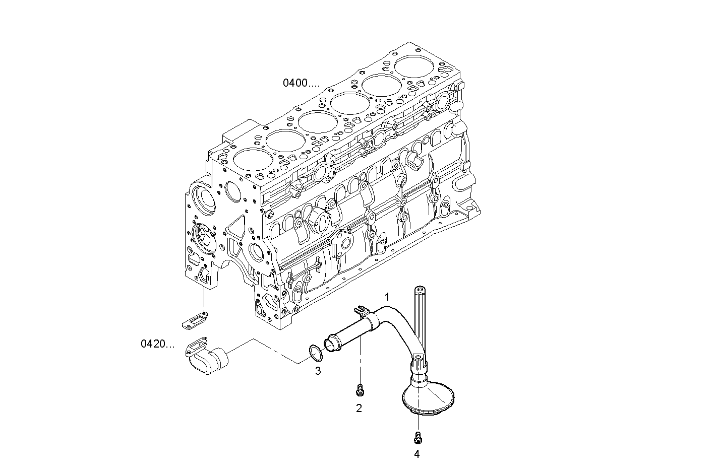 SUCTION STRAINER - F4AE0684N*D103 NEF 6 electron. - TIER 2 parts diagram