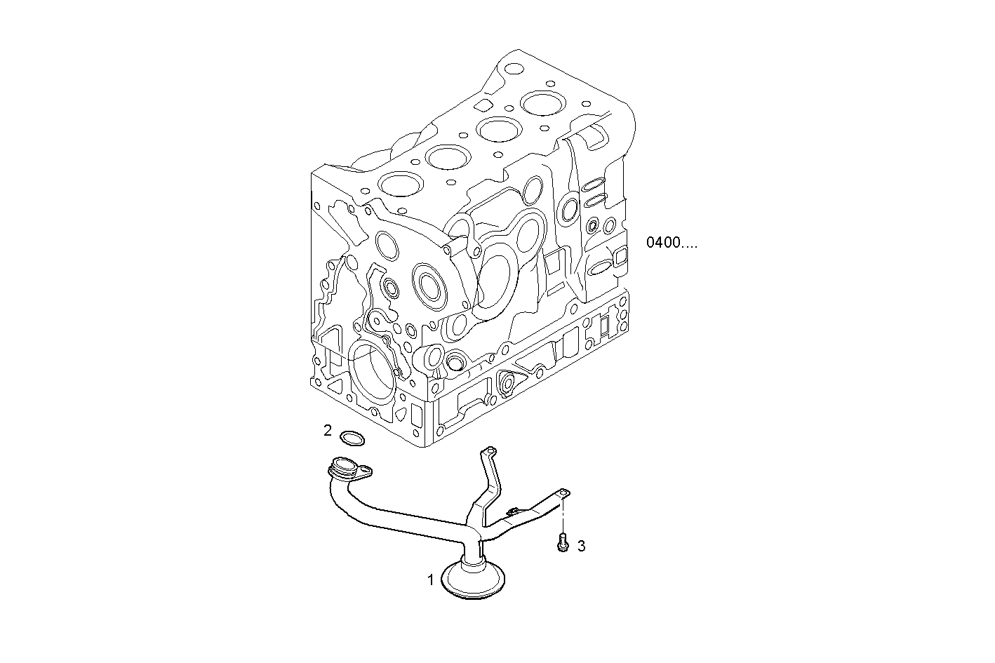 SUCTION STRAINER - S23ENSC24.10A008 - D SOFIM HPI 2.3L - EURO 3 parts diagram