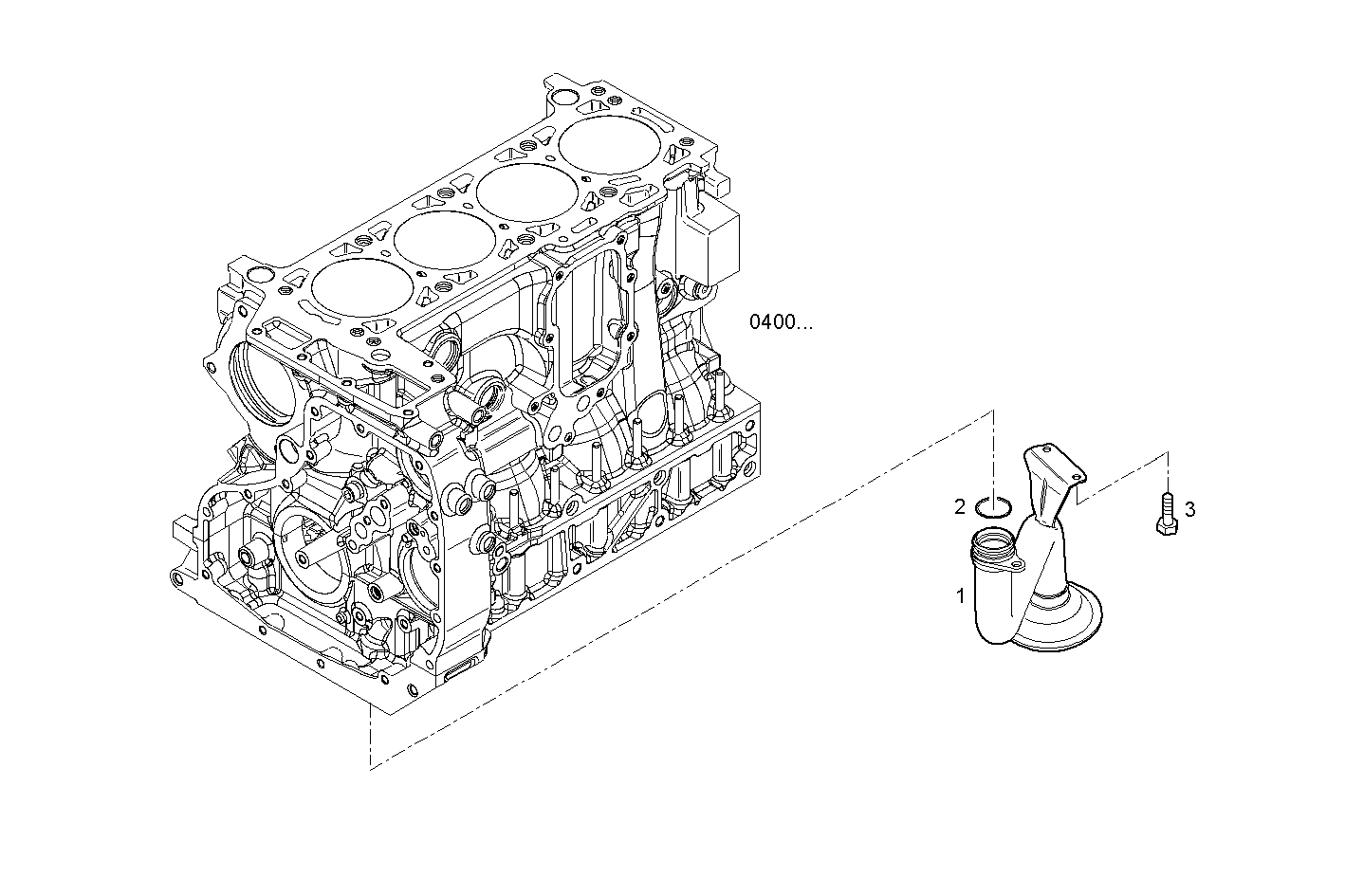 SUCTION STRAINER - F1CE0481B*A001 SOFIM HPI 3.0L - EURO 3 parts diagram