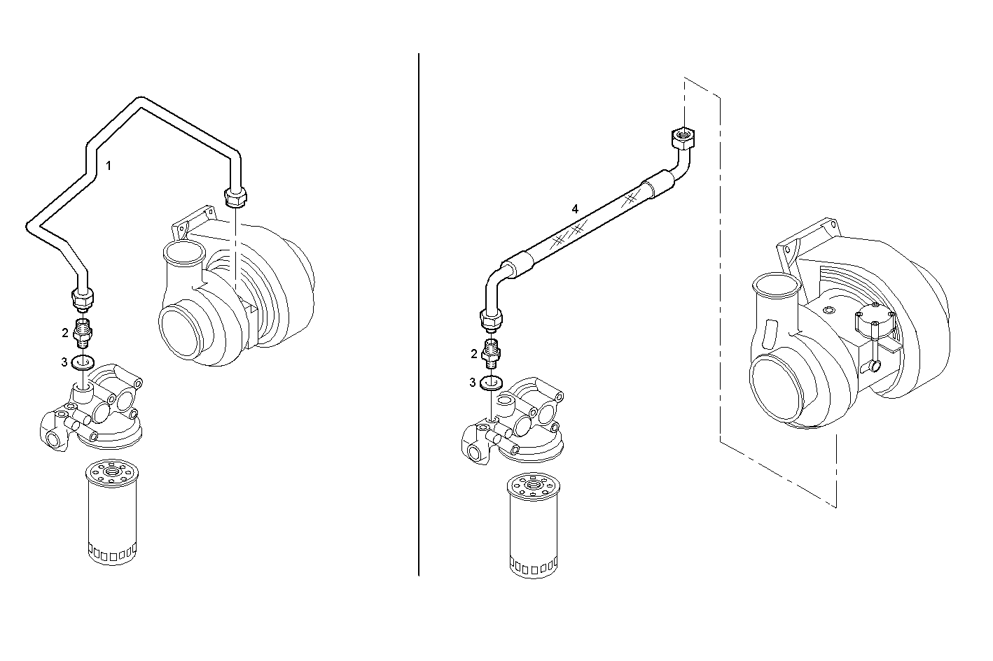 OIL DELIVERY LINE - F2BE0682F*B403 CURSOR 8 - EURO 3 parts diagram