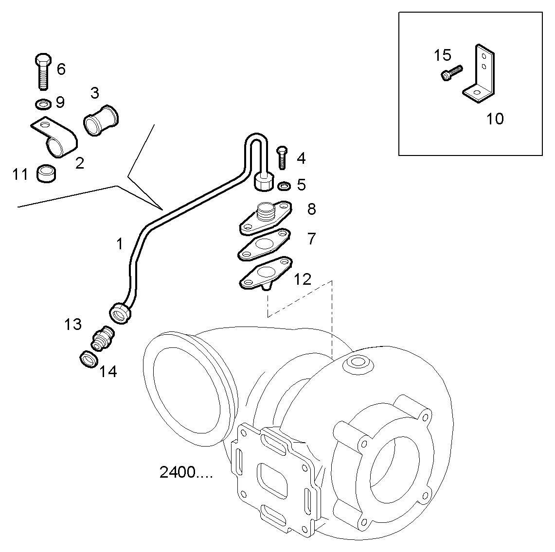 OIL DELIVERY LINE - C13ENTM50.10 CURSOR 13 parts diagram