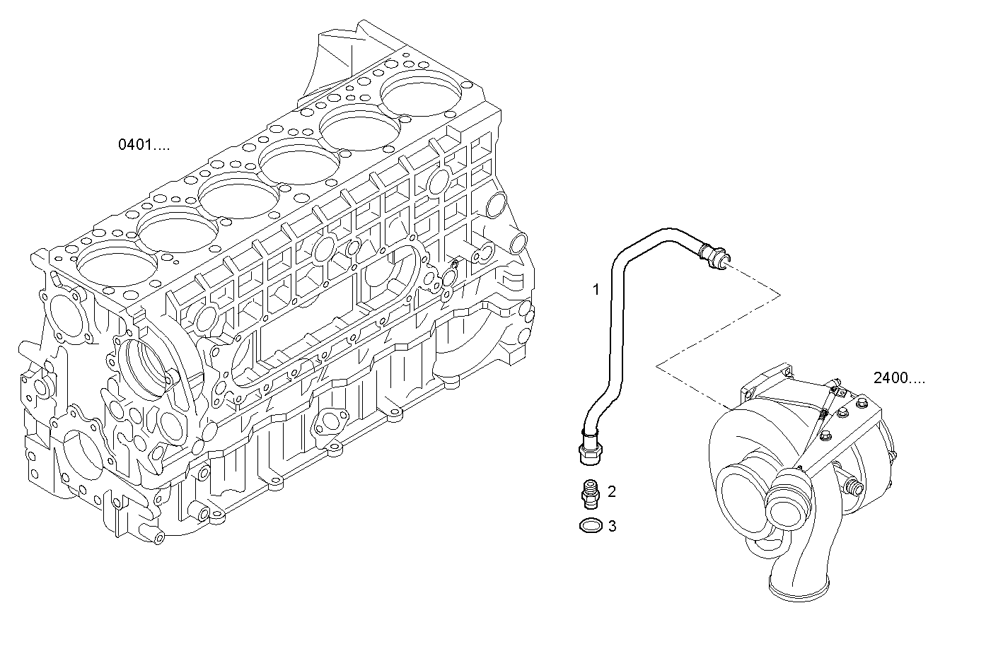 OIL DELIVERY LINE - C78ENTD20.00A800 CURSOR 8 - TIER 2 parts diagram