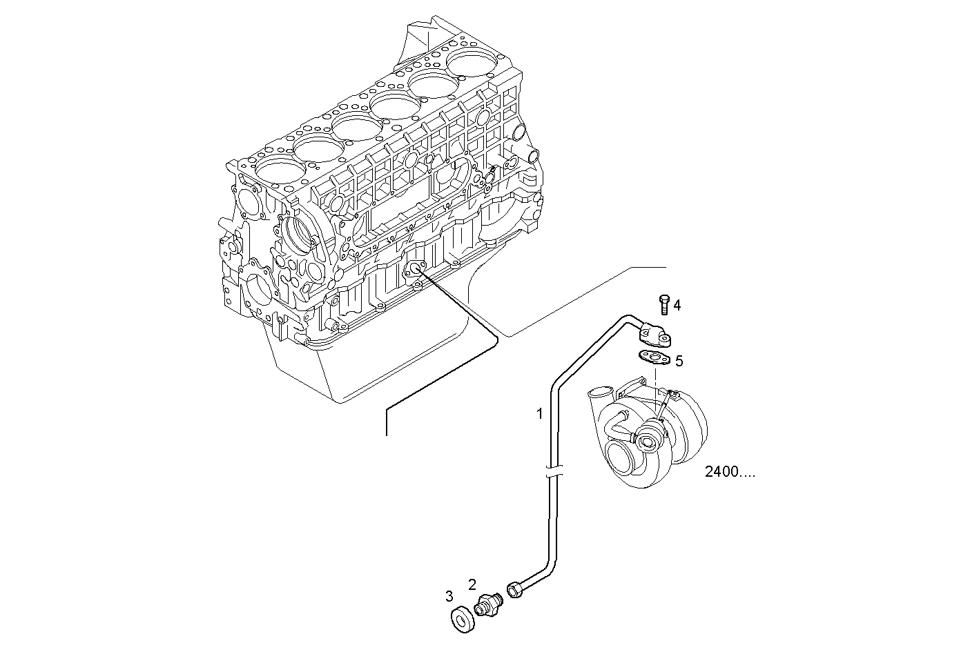 OIL DELIVERY LINE - CURSOR13TE3.A003 CURSOR 13 parts diagram